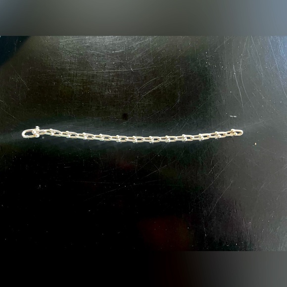 Authentic and Gorgeous Tiffany Hardware Small Chain Link Silver Bracelet! - Picture 2 of 7